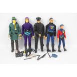 Playing Mantis - An unboxed collection of five 1990's 12" action figures from the Playing Mantis