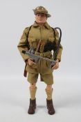 Palitoy, Action Man - A Palitoy dark brown painted,