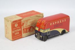 Chad Valley - A boxed clockwork 1950s Express Removal Van # 10133. The model is 15.