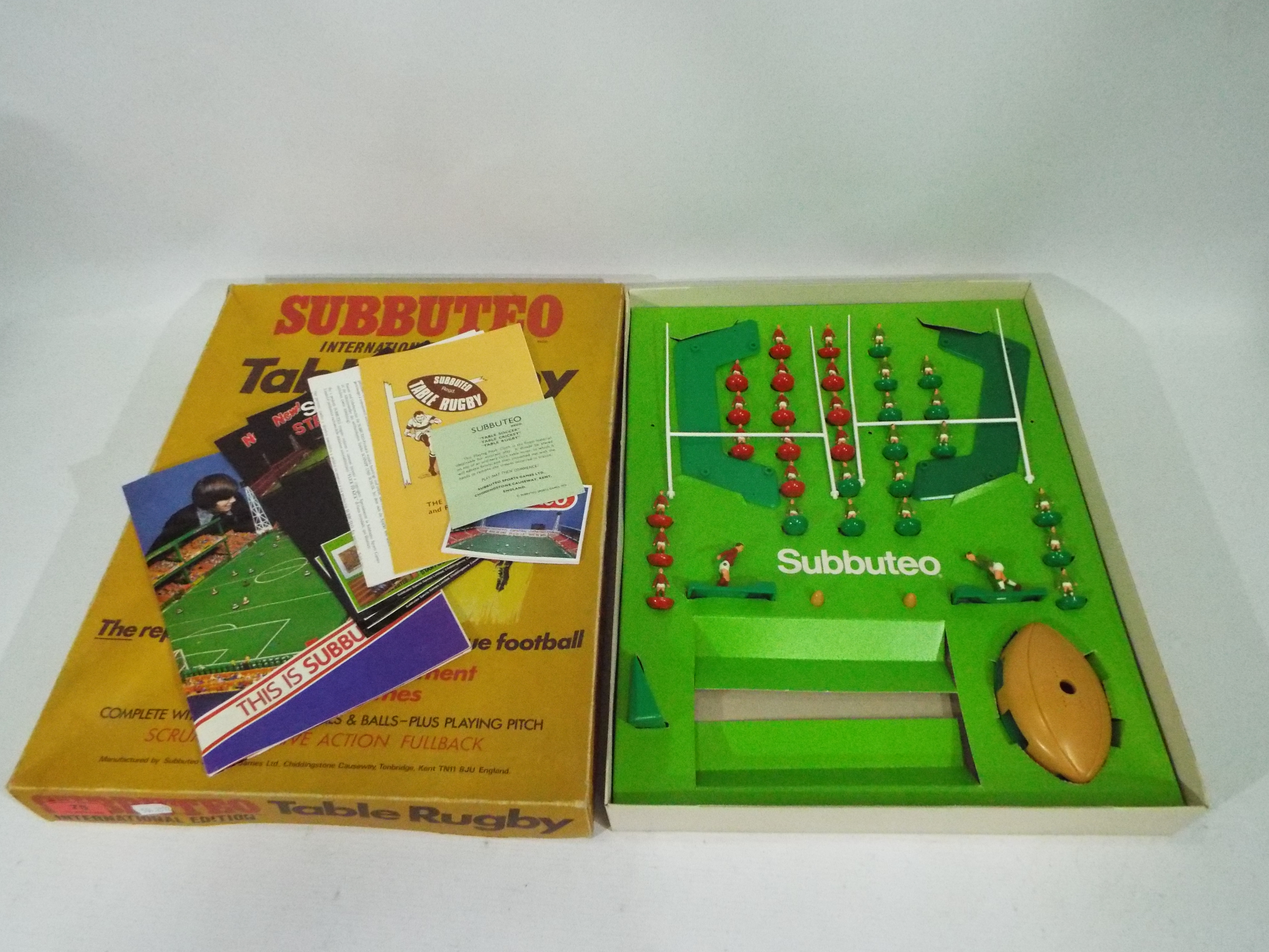 Subbuteo - A boxed Subbuteo International Edition Table Rugby. - Image 2 of 4