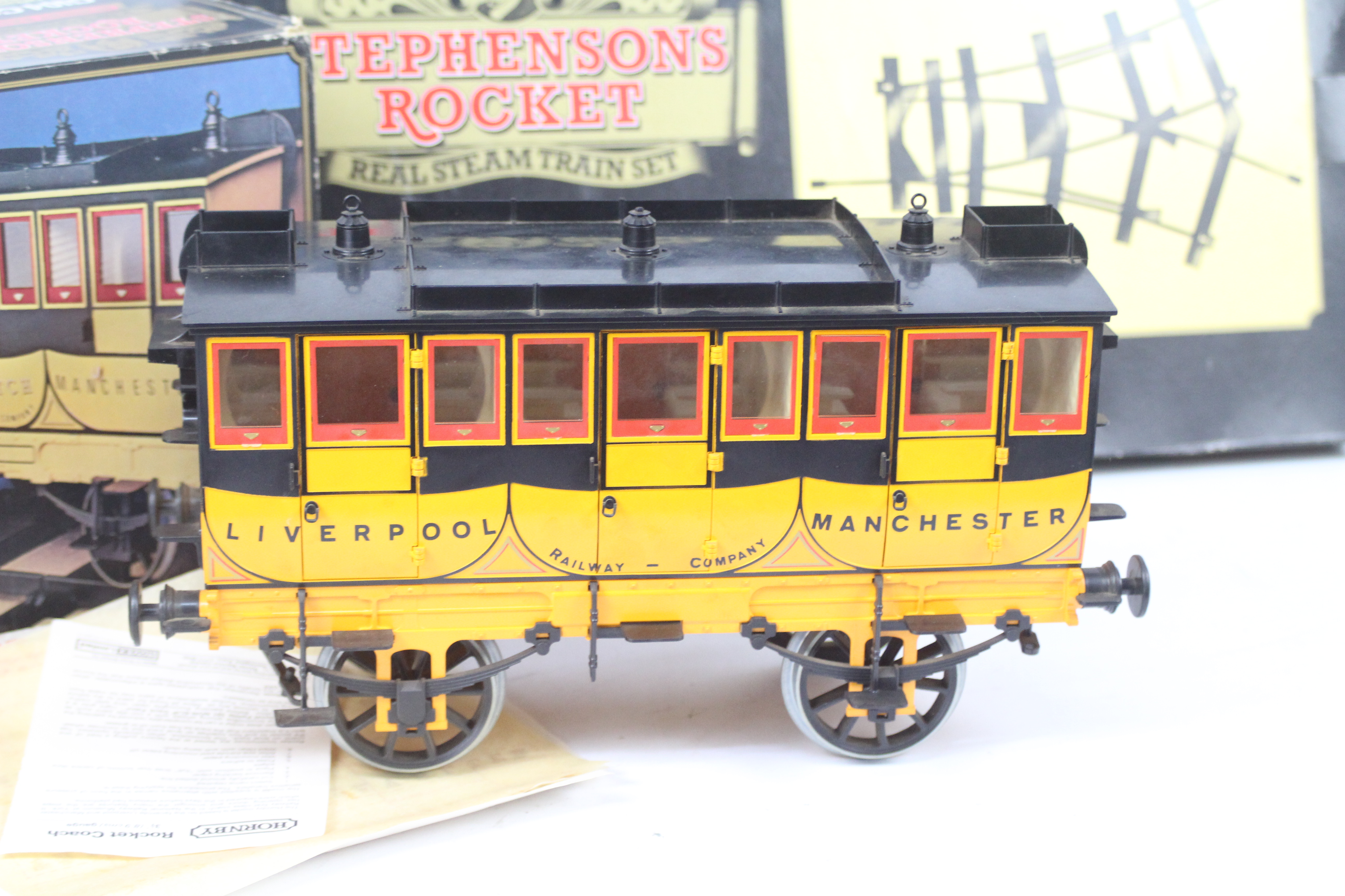 Hornby - A boxed Stephensons Rocket Coach # G104 and a boxed pair of Y Points # G103. - Image 3 of 3