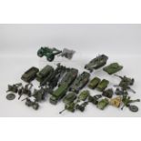Britains - Dinky - Solido - Crescent - A collection of 25 x military vehicles including 88 MM Gun #
