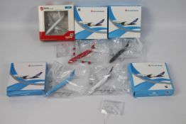 Wings World - W Aircraft Model - A collection of 5 boxed diecast 1:400 scale model aircraft in