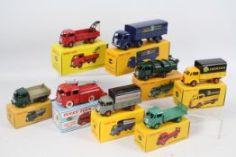 Atlas Dinky - 8 x boxed models including Panhard SNCF # 32AB, Ford Refuse truck # 25V,