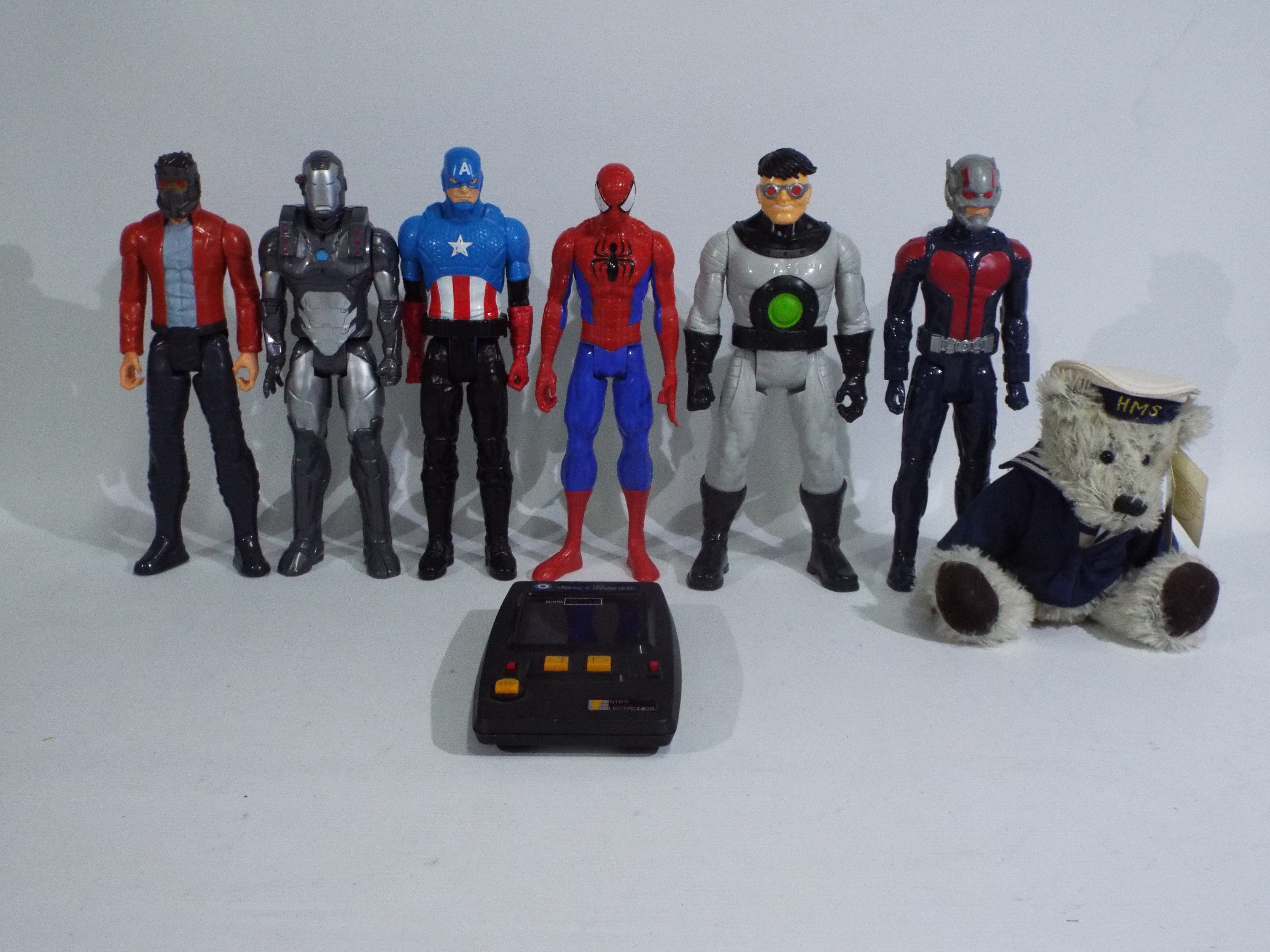 Hasbro, Entex, Past Times - A mixed lot to include 6 x Hasbro Avengers action figures,
