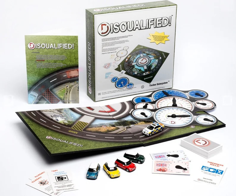 Tucker Enterprises - Disqualified - A factory sealed limited edition motoring themed board game