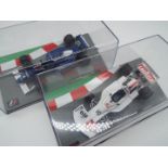 F1 Formula One - two 1:43 scale models comprising Tyrrell Ford # 019 1990 as driven by Jean Alesi,