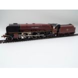 Hornby - an OO gauge model Duchess 8P class 4-6-2 locomotive and tender,