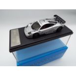 Line Models - a 1:43 scale model McLaren GTR, colour silver, # CAR32,