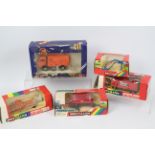 Britains, Corgi - Five boxed predominately Britains model farm implements / accessories.