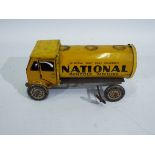 Mettoy - A rare clockwork tinplate Tanker in National Benzole Mixture livery.