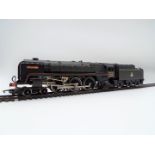 Hornby - an OO gauge model Britannia 7P class 4-6-2 locomotive and tender,