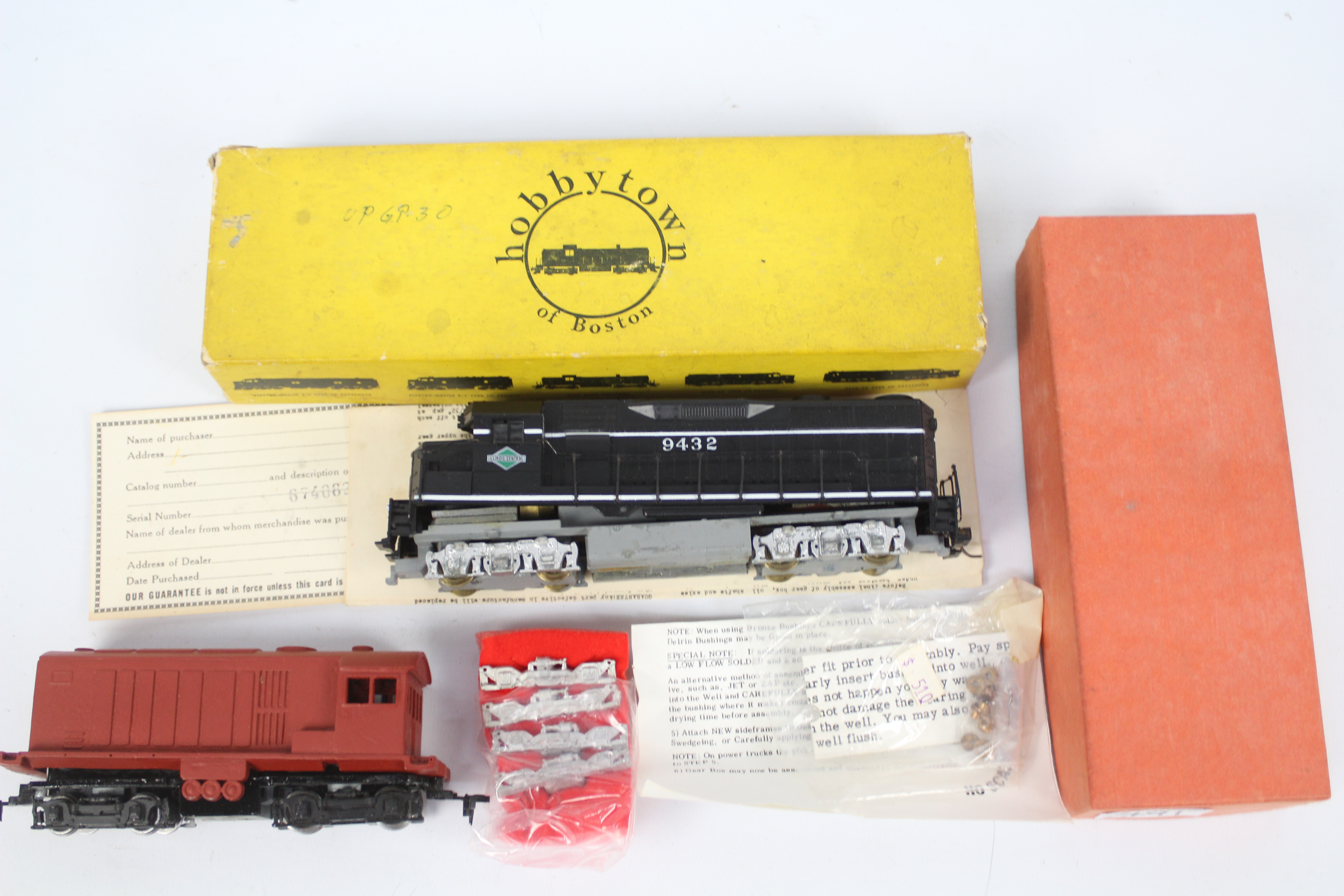 Hobbytown, Trackside Parts - Two HO gauge American locomotive kits.