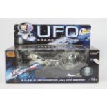 Product Enterprise - A boxed Product Enterprise diecast UFO SHADO Interceptor with UFO Saucer.