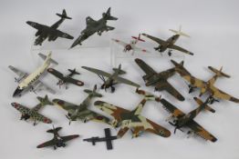 Airfix - A collection of 15 x pre built kit model aircraft in various scales including Bristol