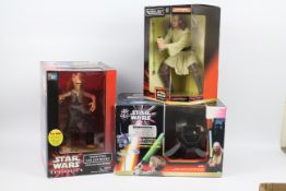 Star Wars, Hasbro - Two Star Wars Episode 1 boxed action figures and Star Wars Episode 1 game.