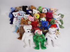 Ty Beanie - 30 x Beanie Baby bears - Lot includes a 'Herald' bear, a 'Valentina' bear,