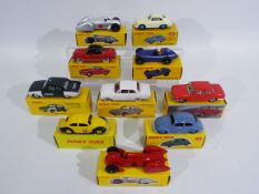 Atlas Dinky - 10 x boxed German car models including Porsche 356A Coupe # 182, BMW 1500 # 534,