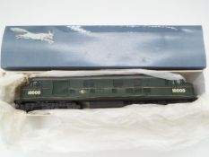 Silver Fox Models - an OO gauge model diesel electric locomotive op no 10000, BR green lined livery,