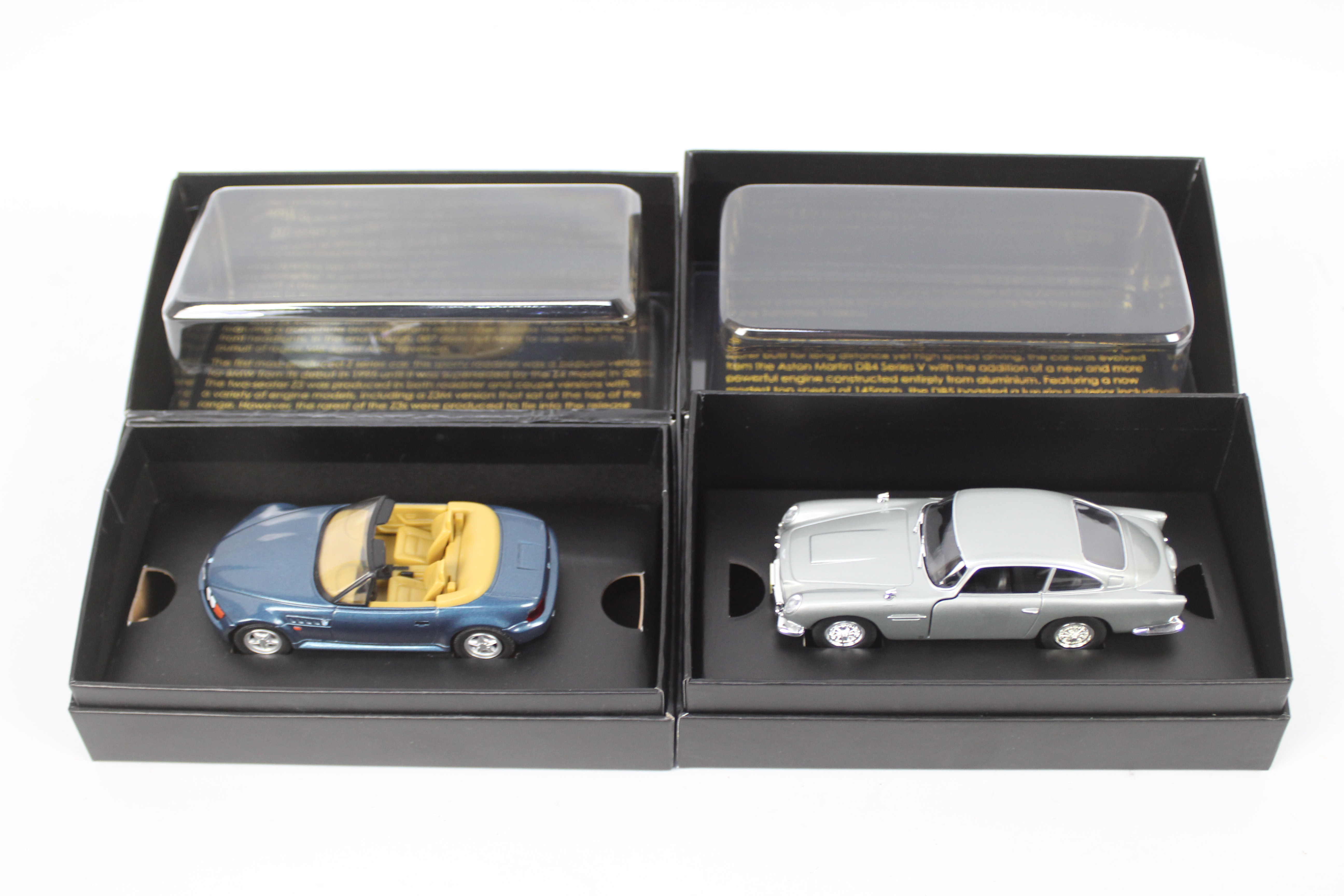 Corgi - Two boxed 1:43 scale 'James Bond' themed diecast model vehicles.