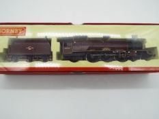 Hornby - an OO gauge model Princess Royal class locomotive and tender,