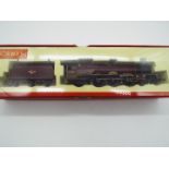 Hornby - an OO gauge model Princess Royal class locomotive and tender,