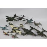 Airfix - A collection of 10 x pre built kit model aircraft in various scales including Dornier 18