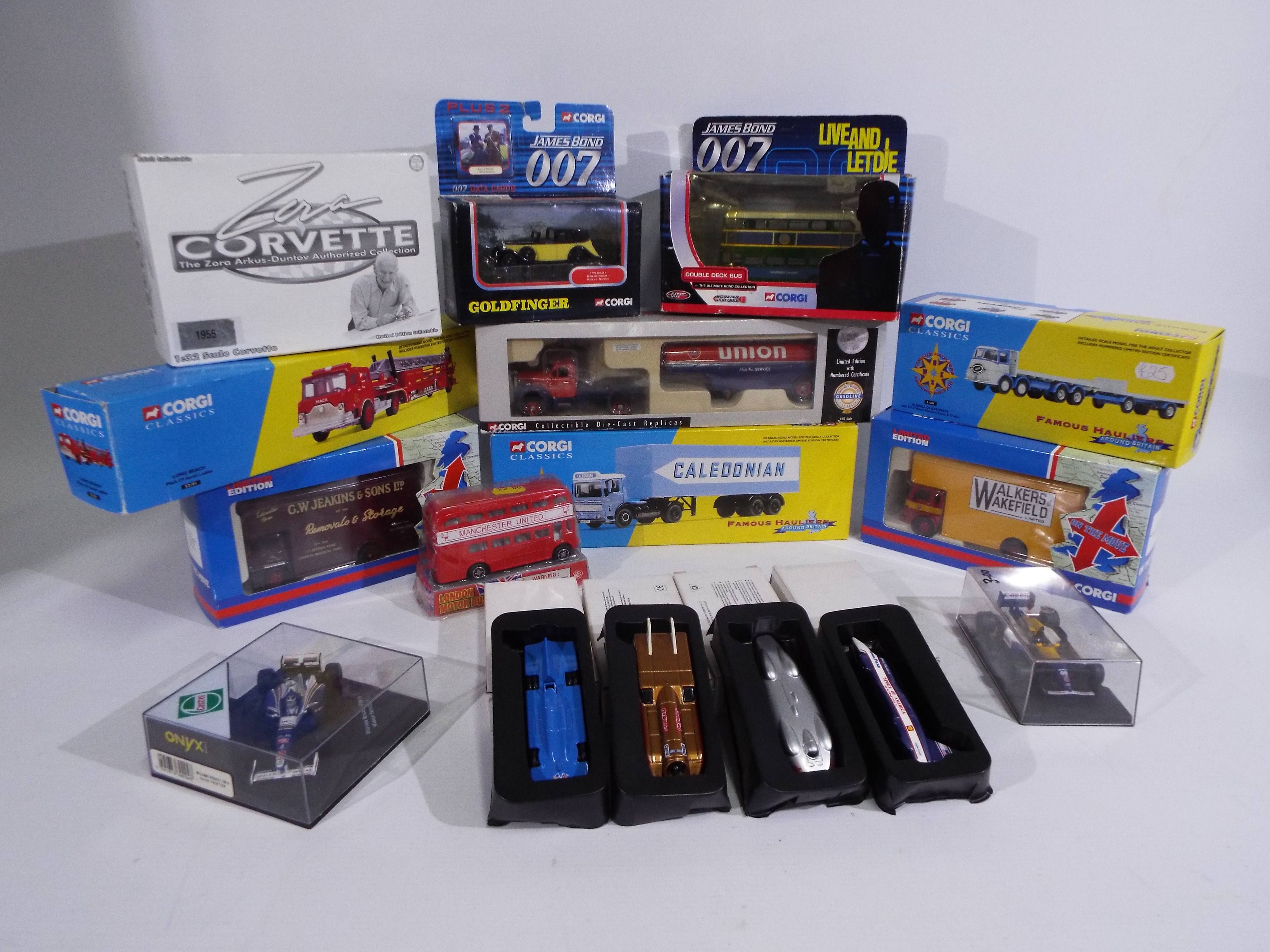 Corgi, Other - 16 boxed diecast and plastic model vehicles in various scales, mainly by Corgi.