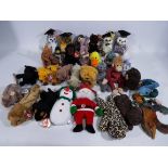 Ty Beanie - 30 x Beanie Baby soft toys - Lot includes a 'Schweetheart' Beanie Baby monkey,