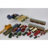 Matchbox, Dinky, Hornby Dublo - A mixed lot of unboxed playworn diecast and model railway items.