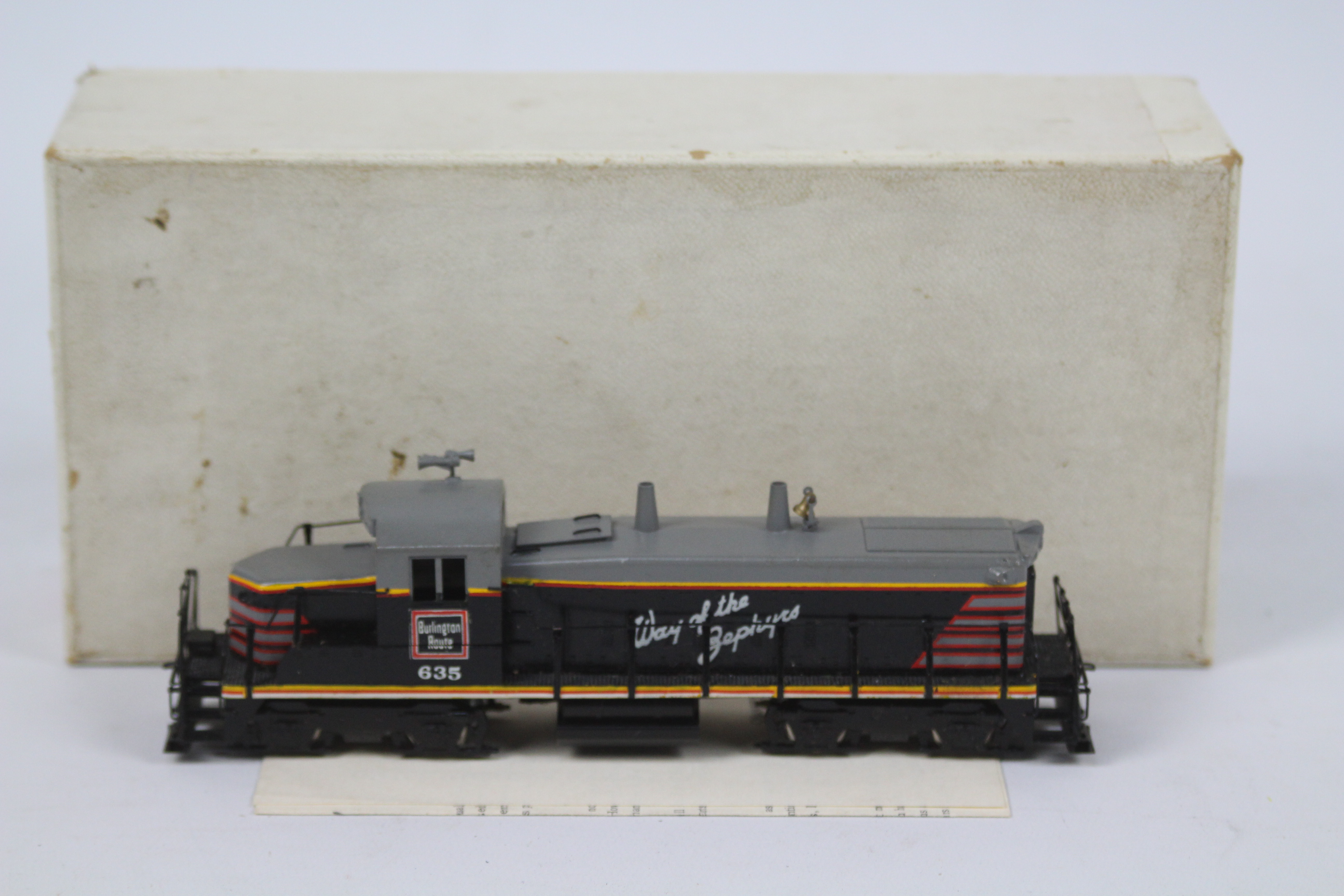 Trains Incorporated - A boxed Trains Incorporated HO gauge EMD RS-1325 brass American diesel