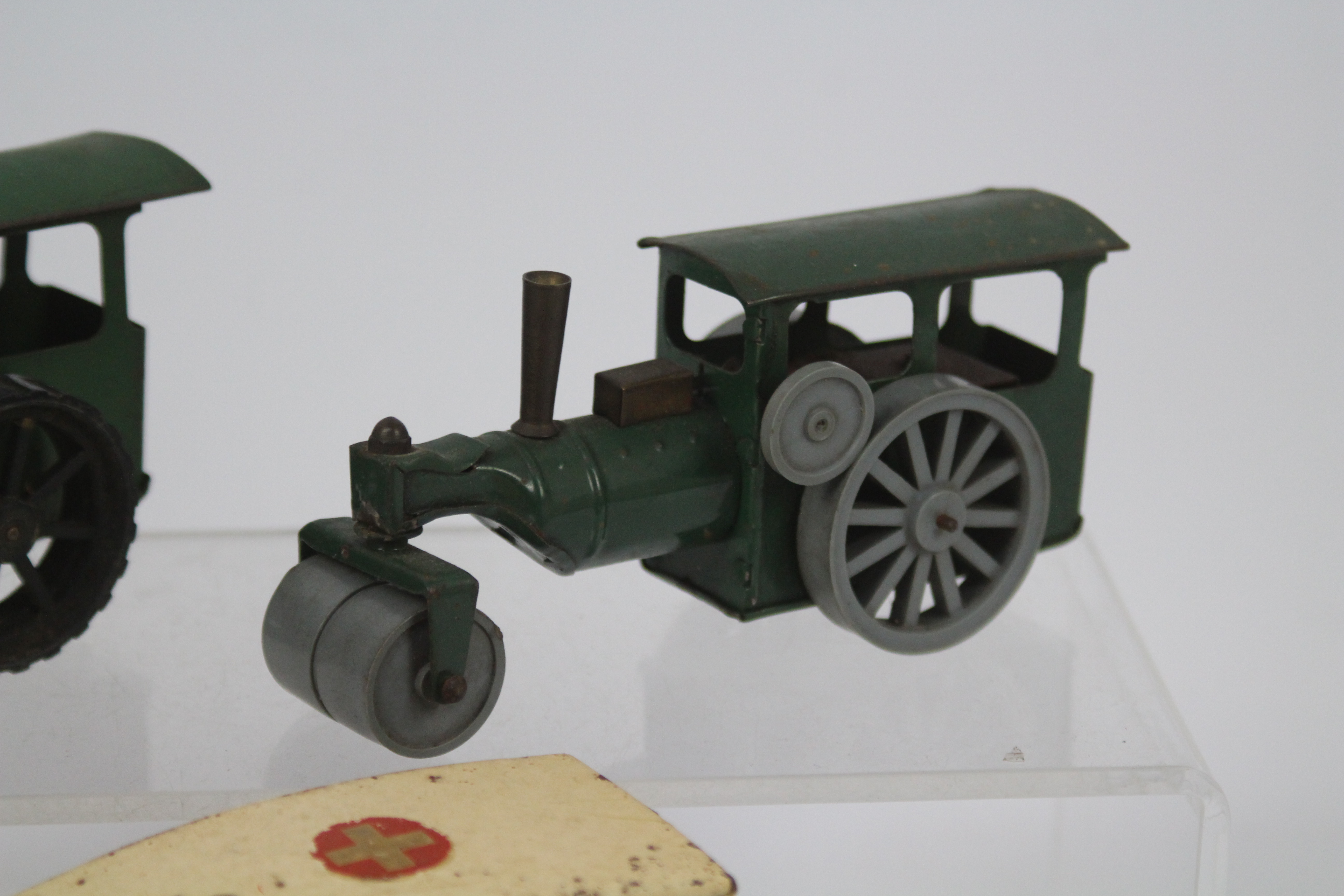 Tri-ang - Minic - 3 x clockwork pressed metal models, a Traction Engine, - Image 3 of 4