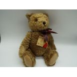 Hermann - a large mohair Bear by Hermann with growler, issued in a limited edition with certificate,
