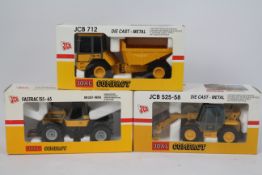 Joal - Three boxed diecast 1:35 scale JCB construction model vehicles from Joal.