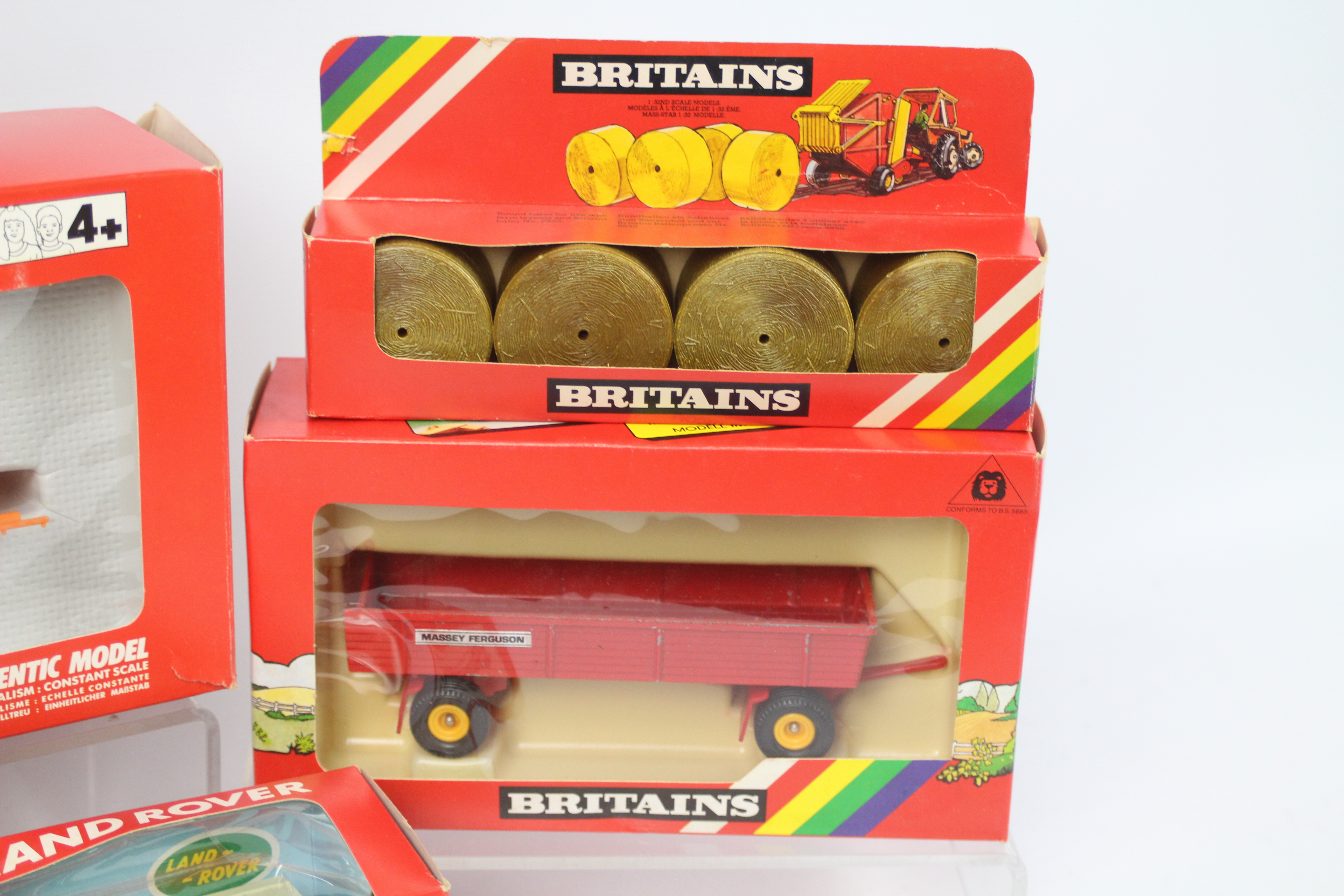 Britains - Five boxed Britains 1:32 scale model farm implements / accessories. - Image 4 of 4