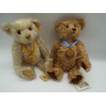 Steiff - two mohair Bears made by Steiff exclusively for Danbury Mint, 2000 Millennium and 2002,