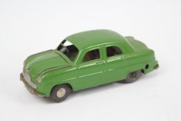 Tri-ang - A rare clockwork pressed metal Tri-ang Ford Zephyr 6 in green.