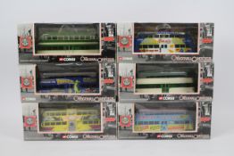 Corgi Original Omnibus - A fleet of six boxed diecast model Blackpool Balloon trams from Corgi OO.