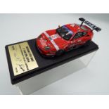 Elitis - a 1:43 scale model Ferrari 550 BMS, 24 hours Spa 2004, red,