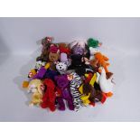 Ty Beanie - 30 x Ty Beanie Baby bears and soft toys - Lot includes a 'Prickles' hedgehog soft toy,