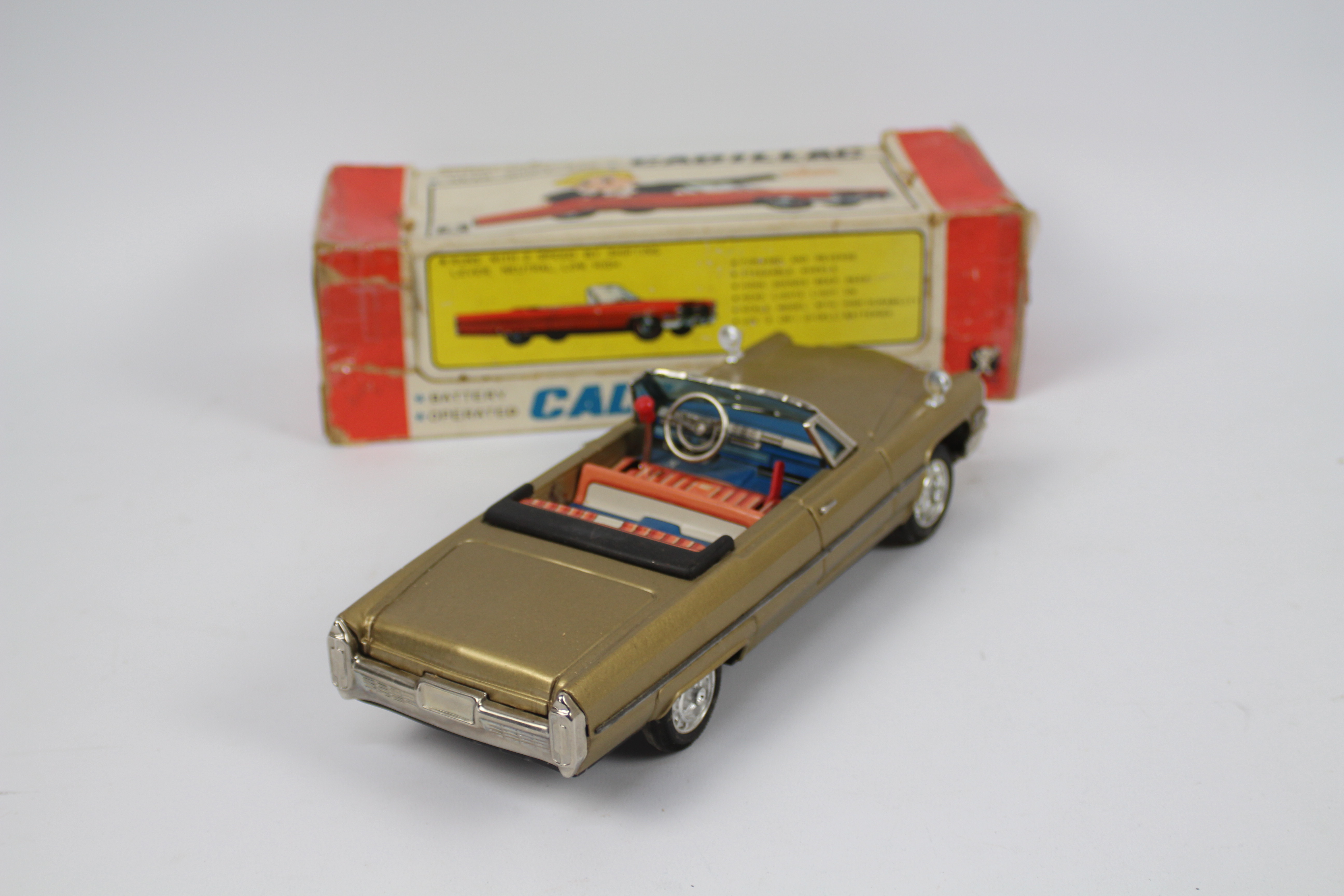 Bandai - A boxed battery powered pressed metal Cadillac Gear Shift Car # 4102. - Image 4 of 5