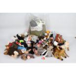 Ty Beanies - A collection of approximately 46 Ty Beanies and a PG Tips / ITV Monkey (in a sealed
