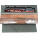Liliput - a rare HO scale model of a German steam locomotive 2-10-2 and tender, black livery,