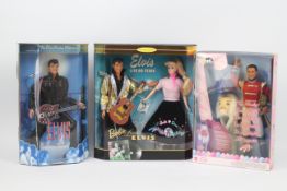 Barbie - Elvis - Ken. A selection of 3 Barbie dolls.