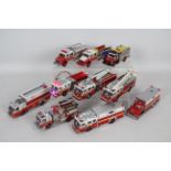 Code 3 Collectibles - Solido - Amer - A collection of 10 x unboxed hybrid Fire Engine models in