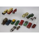 Dinky Toys, Crescent, - An unboxed grouping of playworn diecast models predominately Dinky Toys.