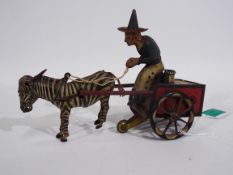 Lehmann - A clockwork Zebra pulling a cart # 752,