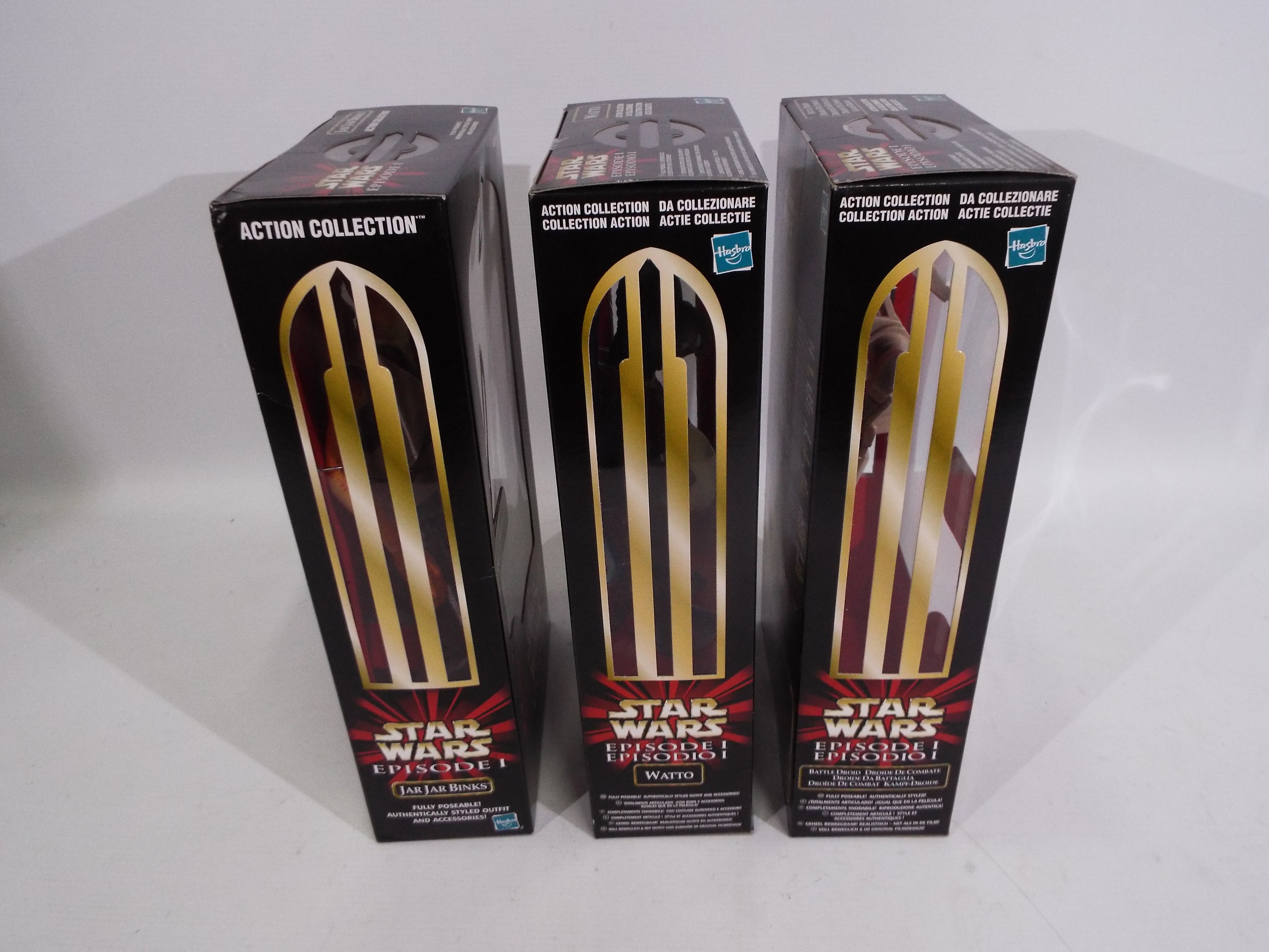 Star Wars, Hasbro - Three Hasbro Star Wars Episode 1, boxed 12" action figures. - Image 5 of 8