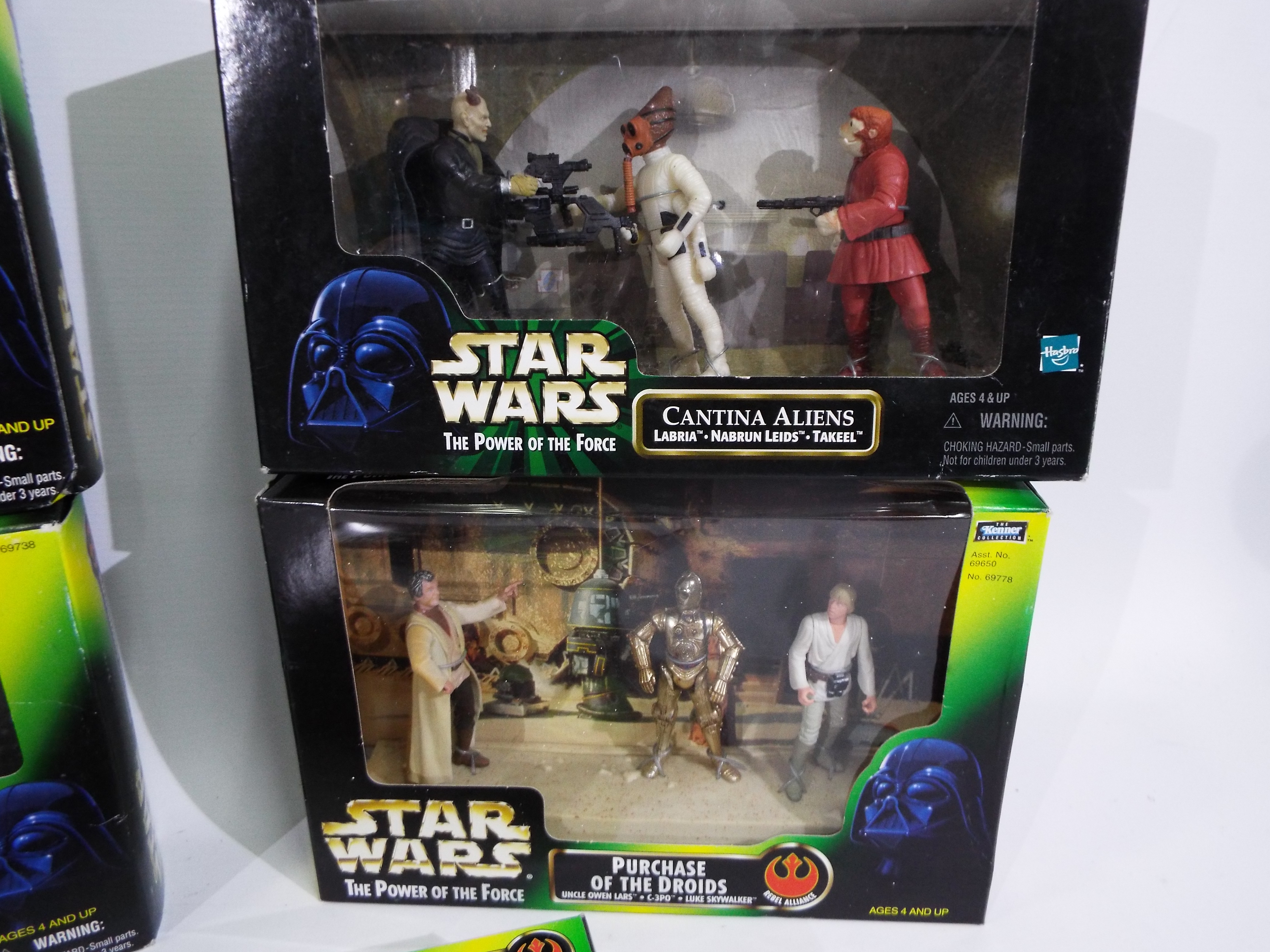 Star Wars - Kenner - Hasbro - A selection of 5 Star Wars: The Power of The Force Scenes and a - Image 3 of 5