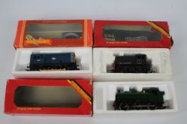 Hornby - Three boxed Hornby OO gauge steam and diesel locomotives.